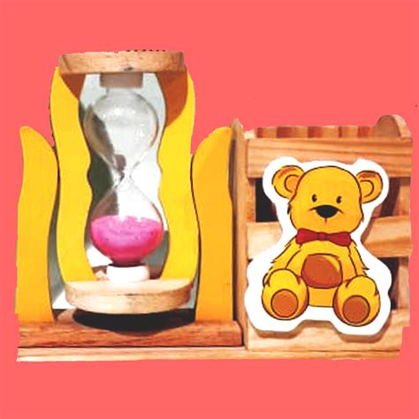 Occasion :: Festivals :: Independent Day :: Pen Stand With Hourglass Timer