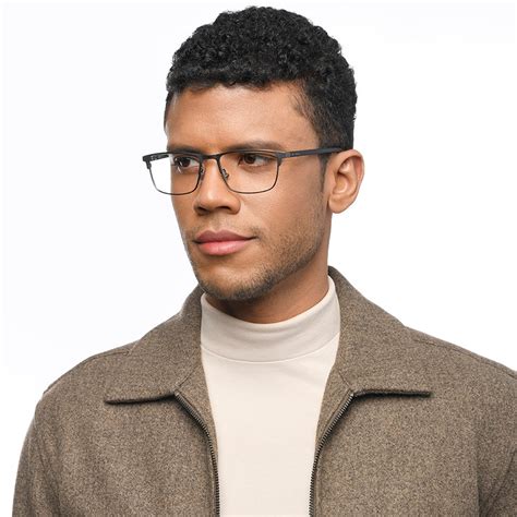Buy Gunmetal Green Full Rim Rectangle Fossil FOS 7118-R80 Eyeglasses at ...