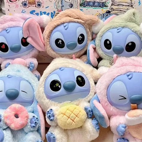 Miniso stitch, eat something before sleep series blind box Pack of 1 ...