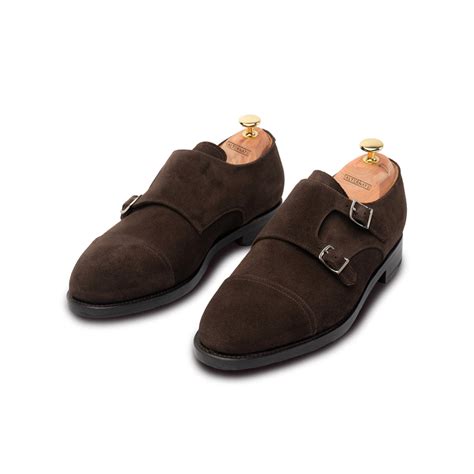 Suede monk straps- Brown – The Alternate