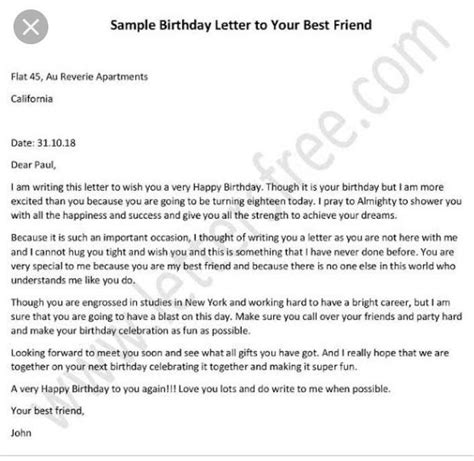 How to write a letter to your friend wishing her/him birthday? - Brainly.in