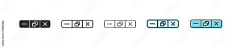 Image result for Maximize Minimize Exit Button