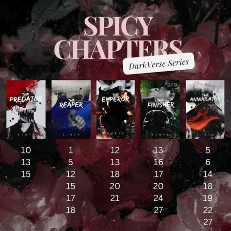 Nana the Book Babe 📚 on Instagram: "𝐒𝐏𝐈𝐂𝐘 𝐂𝐇𝐀𝐏𝐓𝐄𝐑𝐒: 𝐃𝐚𝐫𝐤𝐕𝐞𝐫𝐬𝐞 𝐒𝐞𝐫𝐢𝐞𝐬 𝐛𝐲 ...