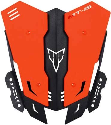 Vagary Heavy Quality Metal Visor for Yamaha MT15 (Orange) Bike ...