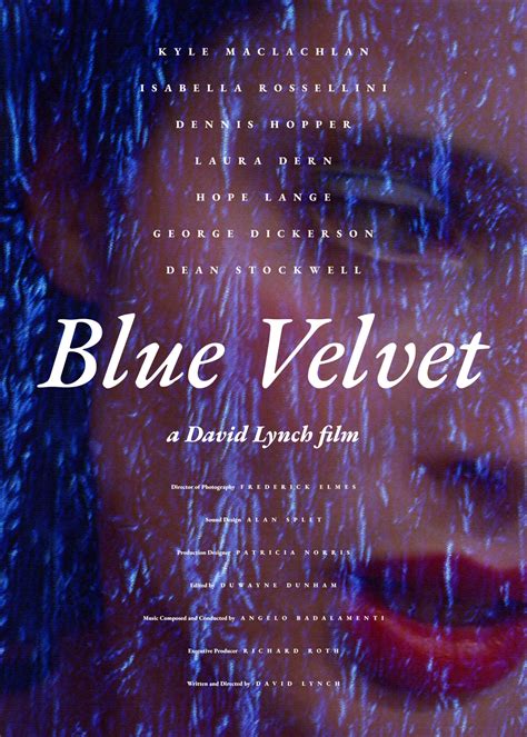 Blue Velvet | Poster By Van_couver72