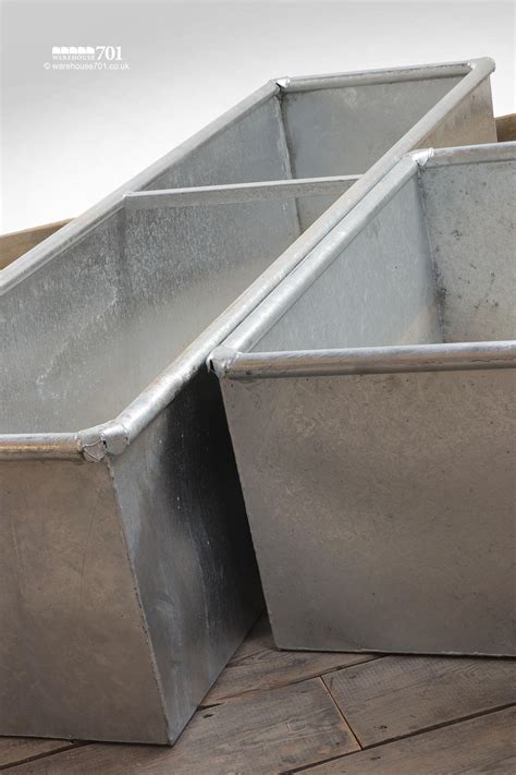 New Galvanised Metal Troughs or Planters