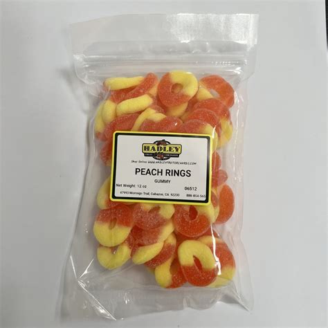 Gummy Peach Rings 12oz – Hadley Fruit Orchards