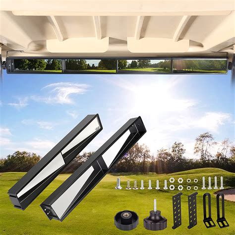Buy 10L0L Universal 4 Panel Golf Cart Mirror,Rear View Mirror for Golf ...
