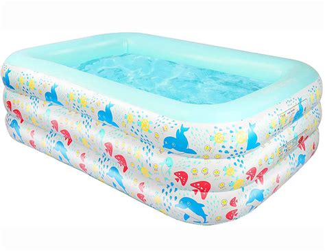 Buy Inflatable Swimming Pool, Full-Sized Family Lounge Pools,Swim ...