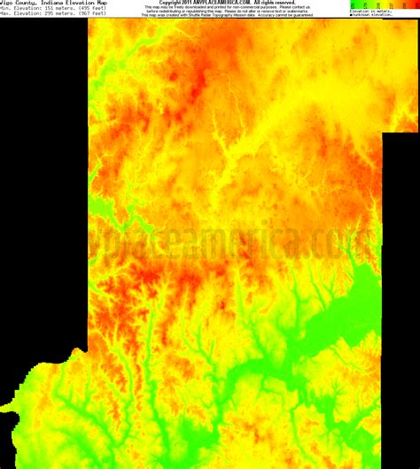 Free Vigo County, Indiana Topo Maps & Elevations