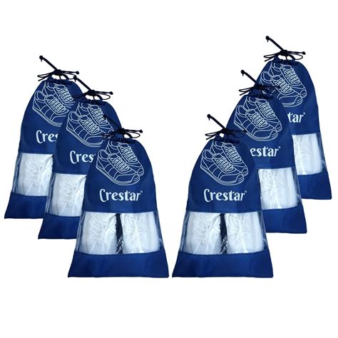 Buy Crestar Shoe Care Bag Pack of 6 | Blue | String Bag Organizer ...