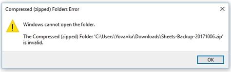 [FIXED] “The Compressed ZIP Folder Is Invalid” Error