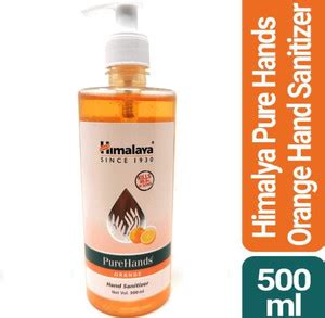 HIMALAYA PureHands Orange sanitizer 500ml Hand Sanitizer Bottle - Price ...
