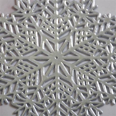 Silver Snowflake Coaster Set Of 6 Online - Premium Coaster | Nestasia