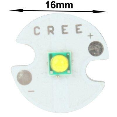 Cree 3W XPE 5050 SMD LED Chip with 16mm PCB - White