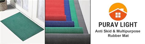 Buy Purav Light Anti-Skid Non-Slip Waterproof Rubber Door Mat for Home ...