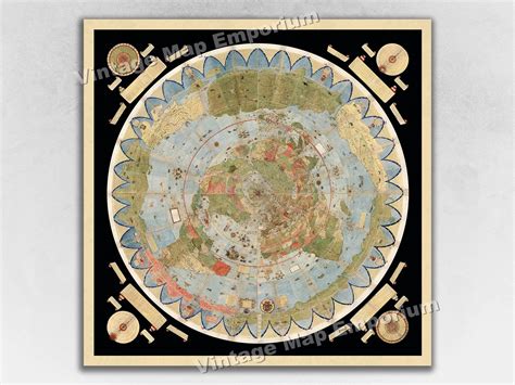 1587 flat earth map of the world urbano monte – Artofit