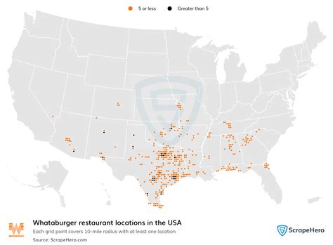 Map Of All 1,033 Whataburger Locations In The US By State