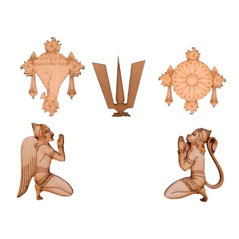 Premarked Shanku Chakra Namam With Garuda Anjaneya