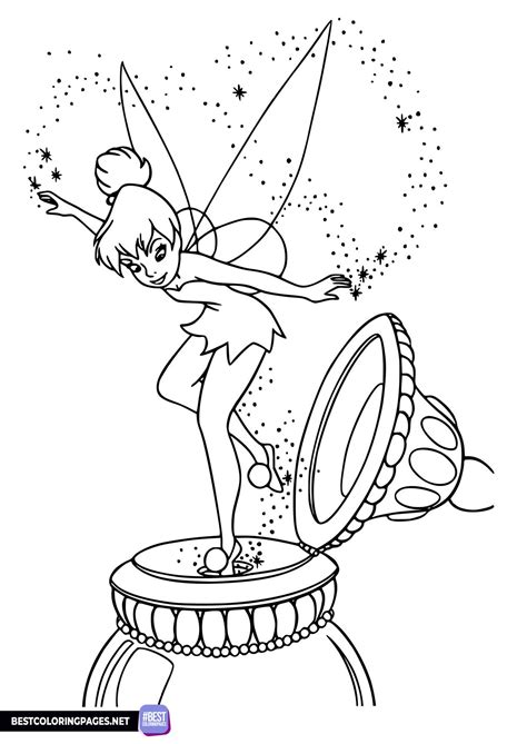 Tinkerbell coloring book - Free printable coloring pages