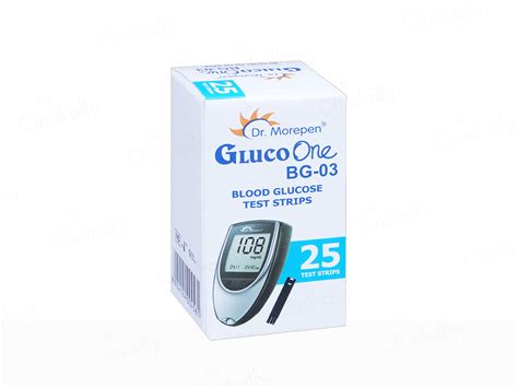 Buy Dr. Morepen GlucoOne BG-03 Blood Glucose Test Strip (Strips Only ...