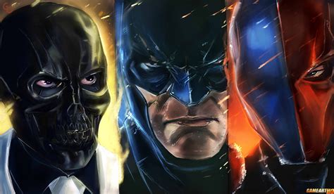 Batman, Deathstroke Black Mask from Arkham Origins Wallpaper