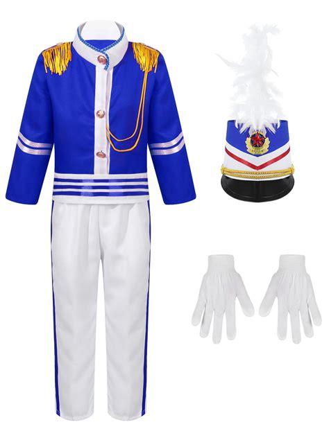 iiniim Unisex Girls Boys Marching Band Costume Uniform Sets Jacket ...