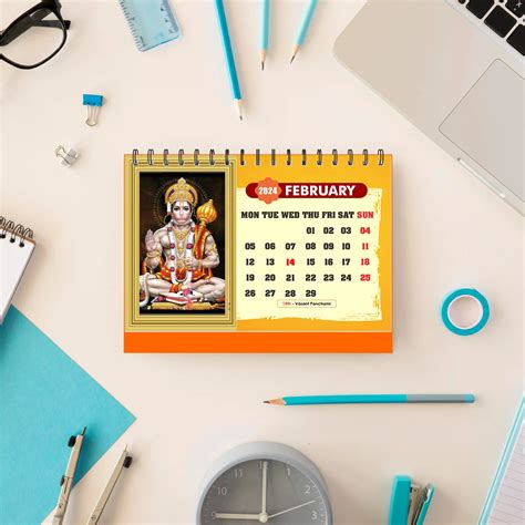 ESCAPER Hindu Gods & Goddess Religious Desk Calendar 2024 - Pack of 1 ...