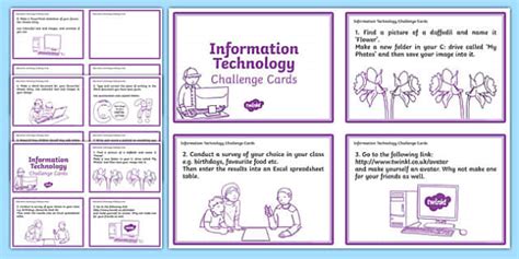 General ICT Task Cards (teacher made)