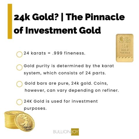 24k Gold: The Pinnacle of Investment Gold | Bullionjoy