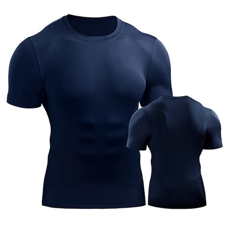 Men's Running T-Shirt Compression Shirt Running Shirt Short Sleeve Base ...