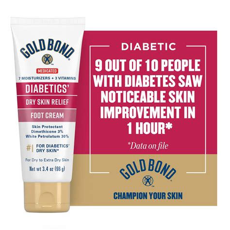 Gold Bond Diabetic Foot Lotion & Cream for Extra Dry Skin 3.4oz in ...