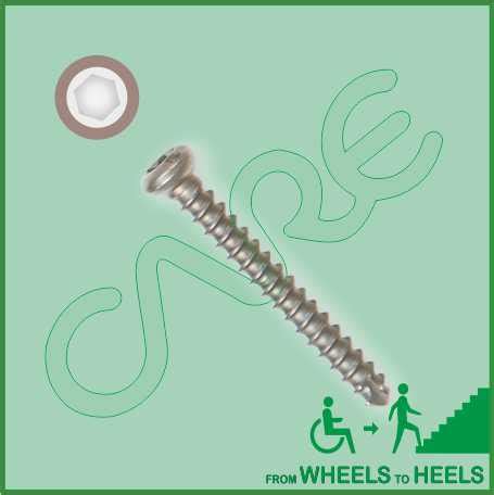 Cortical Screw, Dia-4.5mm-Self Tapping - ORTHO CARE