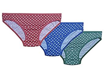 Buy Bralux PolkaDots013 Panty Multi Color Set of 3 at Amazon.in