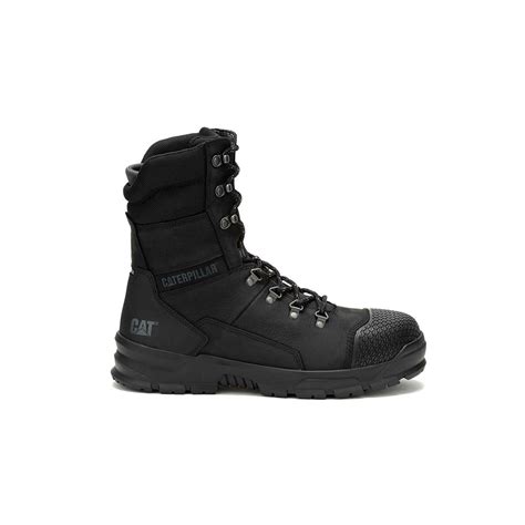 Caterpillar Boots Clearance - Accomplice X 8 Waterproof Steel Toe Men Black