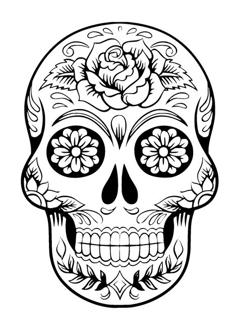 Sugar Skull Tattoo Free Stock Photo - Public Domain Pictures