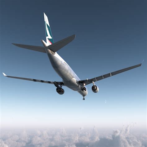 3D Jet Airliner Airbus A330-300 Cathay Pacific model | 3D Molier ...
