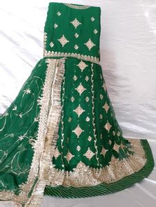 Guru Creations Embroidered Semi Stitched Rajasthani Poshak - Buy Guru ...
