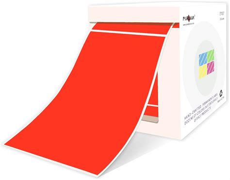 Buy PARLAIM 3 x 5 Rectangle Sticker Labels Adhesive Color Code Stickers ...