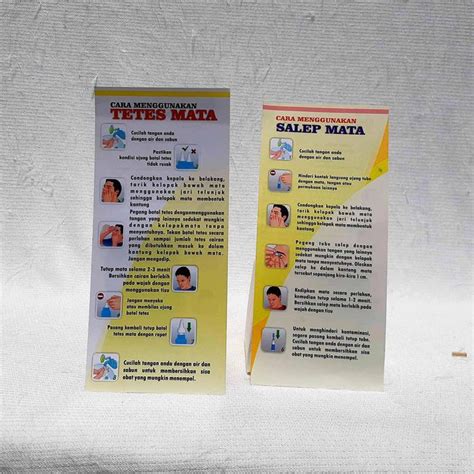 Jual Leaflet / Brosur Cara Penyimpanan dan Cara Pakai Obat - Salep ...