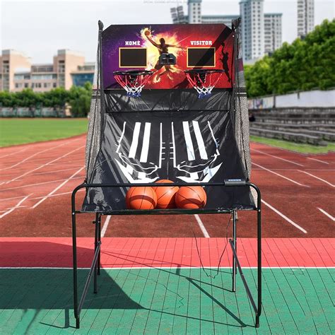 Amazon.com : RESKIU Basketball Arcade Game, Double Electronic Hoop Shot ...