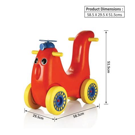 Buy Ok Play Scoot Hoot Push Rider Pony Ride On Toy with Curved Seat for ...