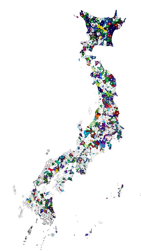 The first ever FULL municipal flag map of japan by TresForBe on DeviantArt - map of japan municipalities