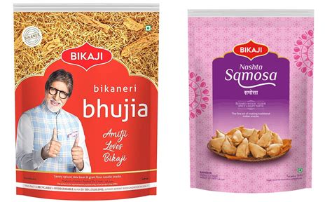 Bikaji Namkeens Combo Pack | Bikaji Bhujia 1 Kg | Mini Samosa (Stuffed ...