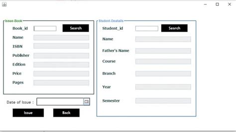 Image result for Library Management System Java Project Output Screen