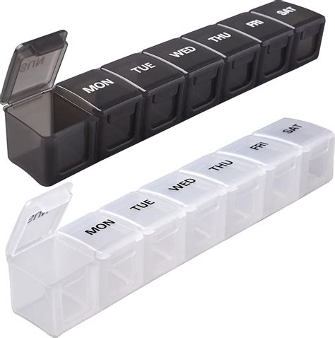 Amazon.com: Asija Extra Large Pill Organizer 2 PCS, XL Weekly Pill Box ...