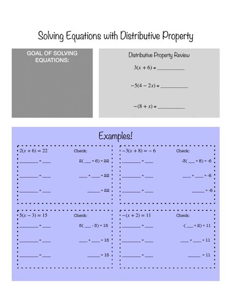Solving Equations with Distributive Property 的图像结果