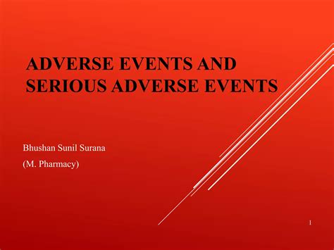 Adverse event reporting | PPT
