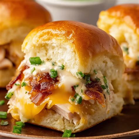Savory Chicken Sliders with Bacon and Cheese - my home made meal
