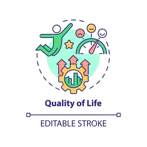 Qualidade De Vida Conceito ícone Tecnologia Regional Pictograma Vetor ...